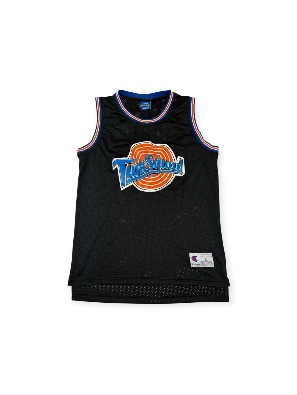 Bugs Bunny #1 Tune Squad Basketball Jersey Black Space Movie Size L Men’s